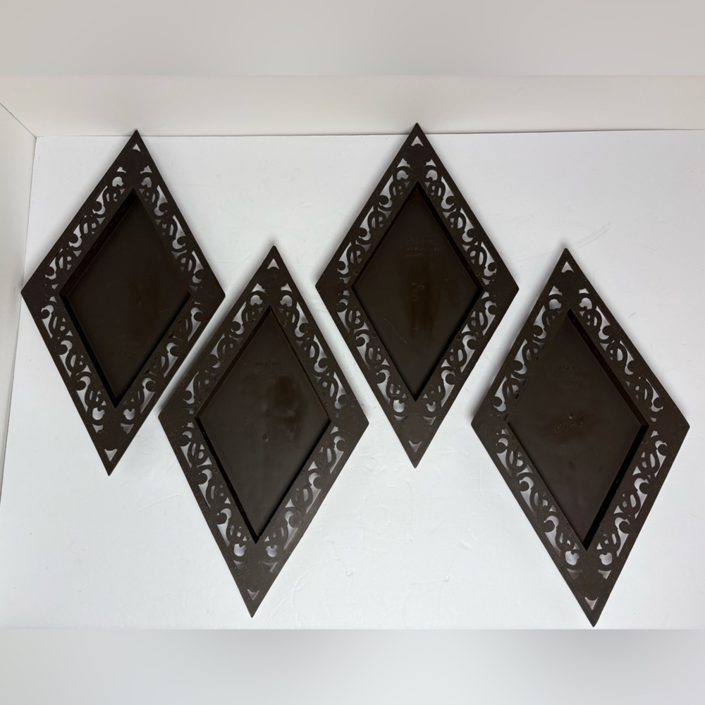 Vintage Set of 4 Homco Dart Wall Decor Mid-Century Modern - Picture 3 of 10
